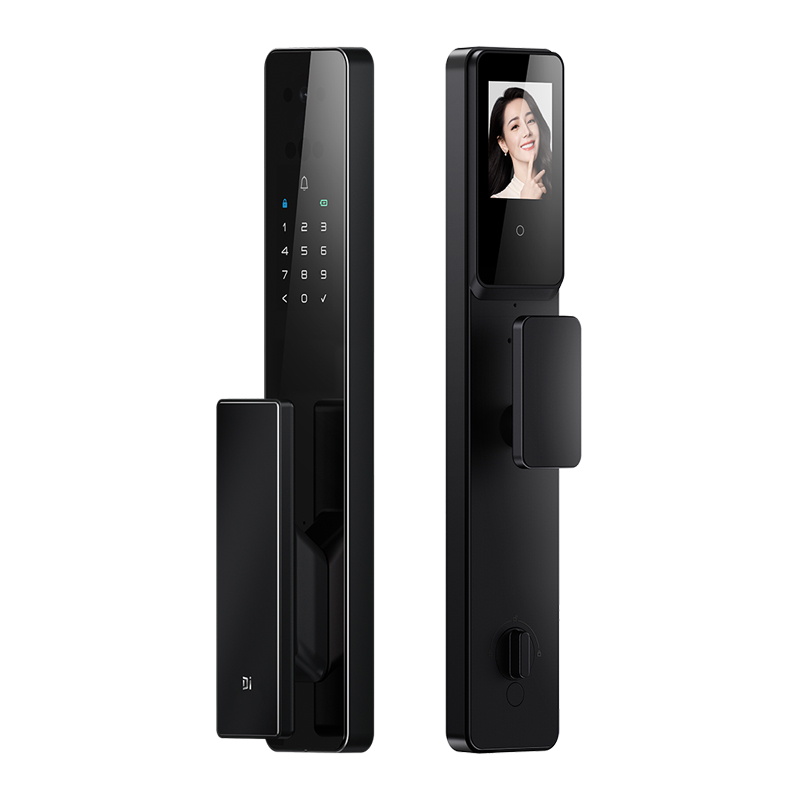 德施曼智能锁3D人脸识别掌静脉可视猫眼大屏指纹密码电子锁ZQ001