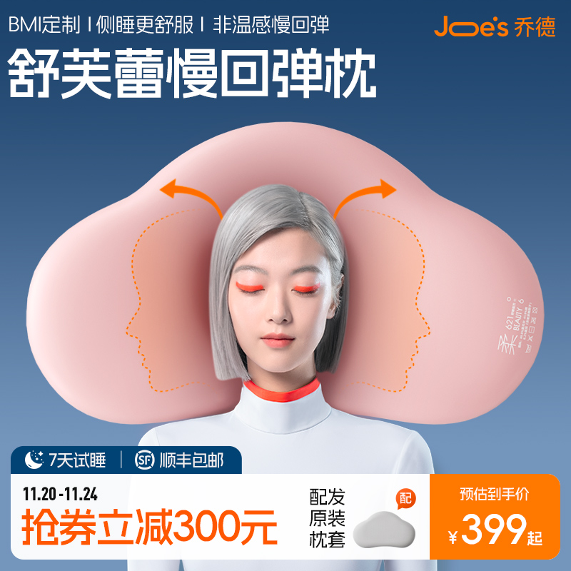 拍1发2】乔德慢回弹记忆棉护颈枕