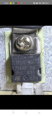 STPS20S100CT 汽车电脑版插件二极管 3脚 全新