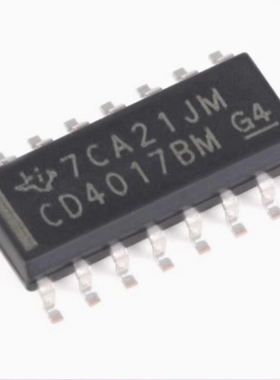CD4017BM 解码输出的CMOS十进制计数器芯片 全新