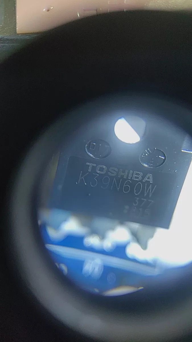 K39N60W 新能源充电机MOS管拆机测量好