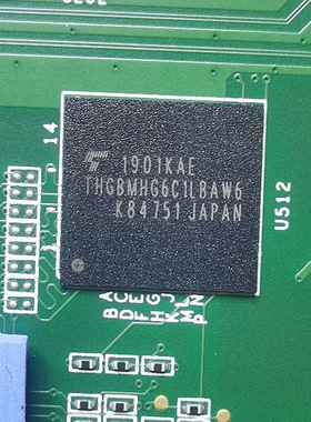 THGBMHG6C1LBAW6 汽车电脑板内存芯片 BGA