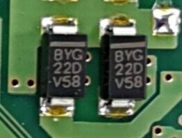 BYG22D 荣威550 Ei6 PEB控制模块电脑板易损贴片二极管 全新现货