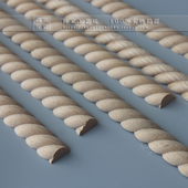 实木麻花线条欧式 饰压边条多规格木雕半圆木线条细 家具橱柜门装