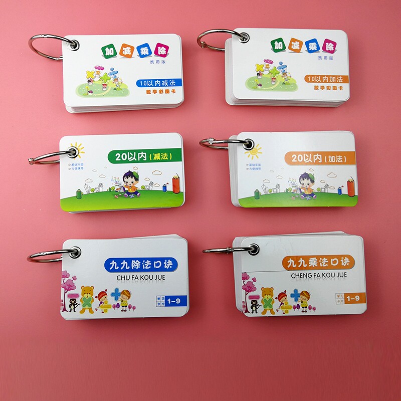 全套口诀表小学生算数乘法除法