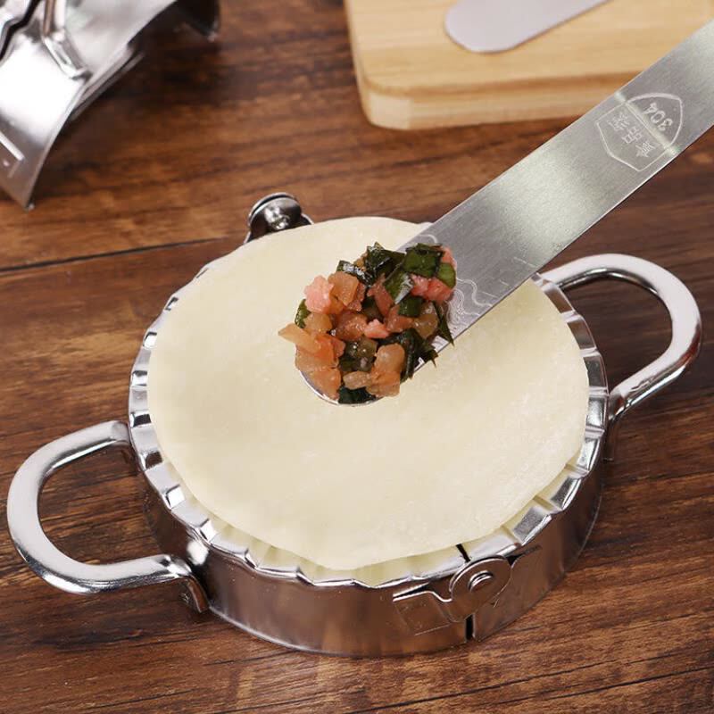 304不锈钢馅挑料棒扁匙手工包饺子混沌包子工具馅挖馅勺厨房神器