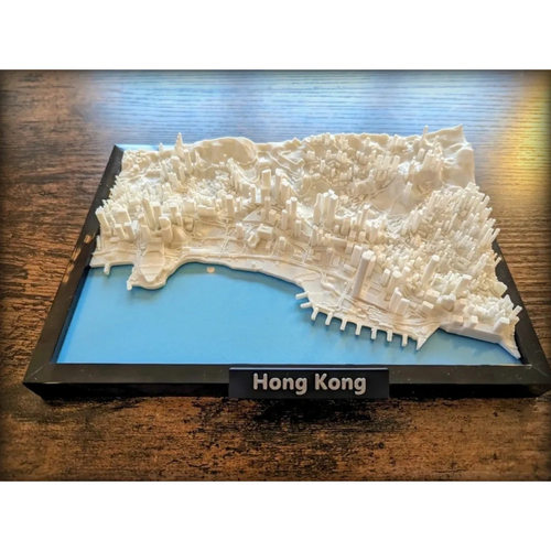 香港微缩城市模型3D打印摆件