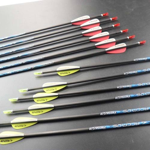 12支弓箭纯碳箭支6.2/4.2内径防打钉防爆反曲美猎复合传统弓射击