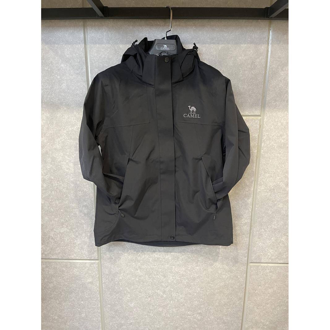 H25AA45005骆驼户外2025春秋冬新款女士防水防风透气单层冲锋衣女