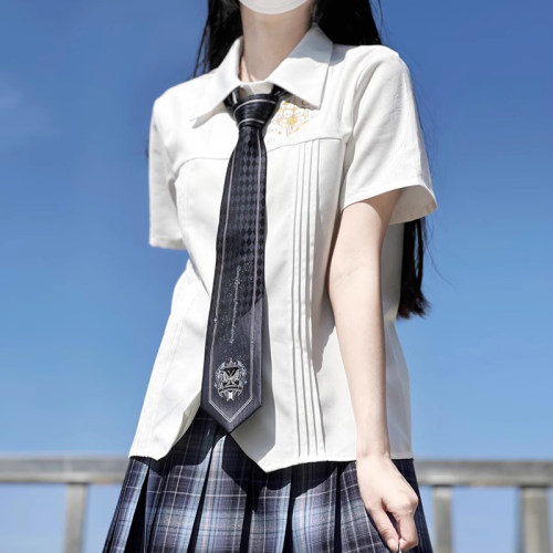 十字银河免打学院风JK手打领带