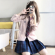 学院风短袖 蓝色衬衣外套制服套装 粉色上衣 十字银河原创长袖 JK衬衫