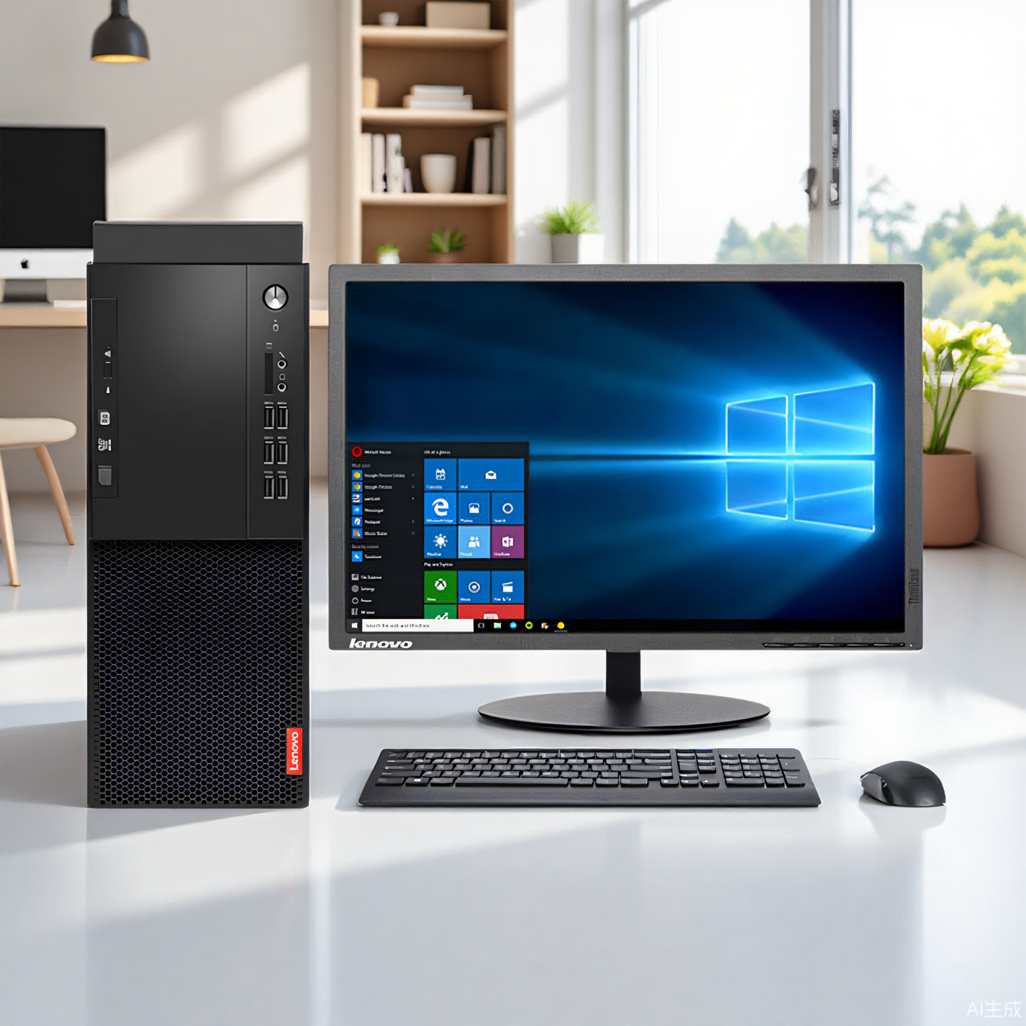 全新库存联想台式电脑主机扬天启天M420M425M415整机全套商用办公