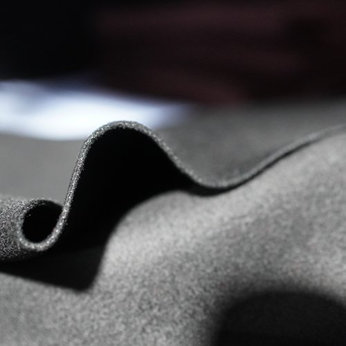 95号康平纳黑色双面羊绒 720g/3m 30%羊绒70%羊毛 柔软挺阔可剥开