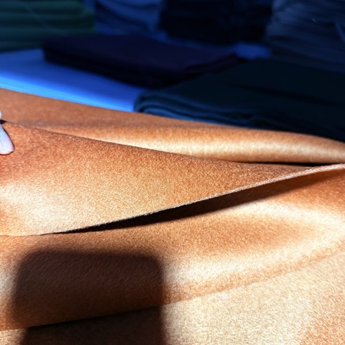 112号棕黄色双面羊绒860g/2.5m