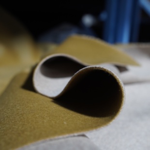 30%羊绒70%羊毛 2.5m 200号秋香黄灰燕麦双面双色双面羊绒 790g