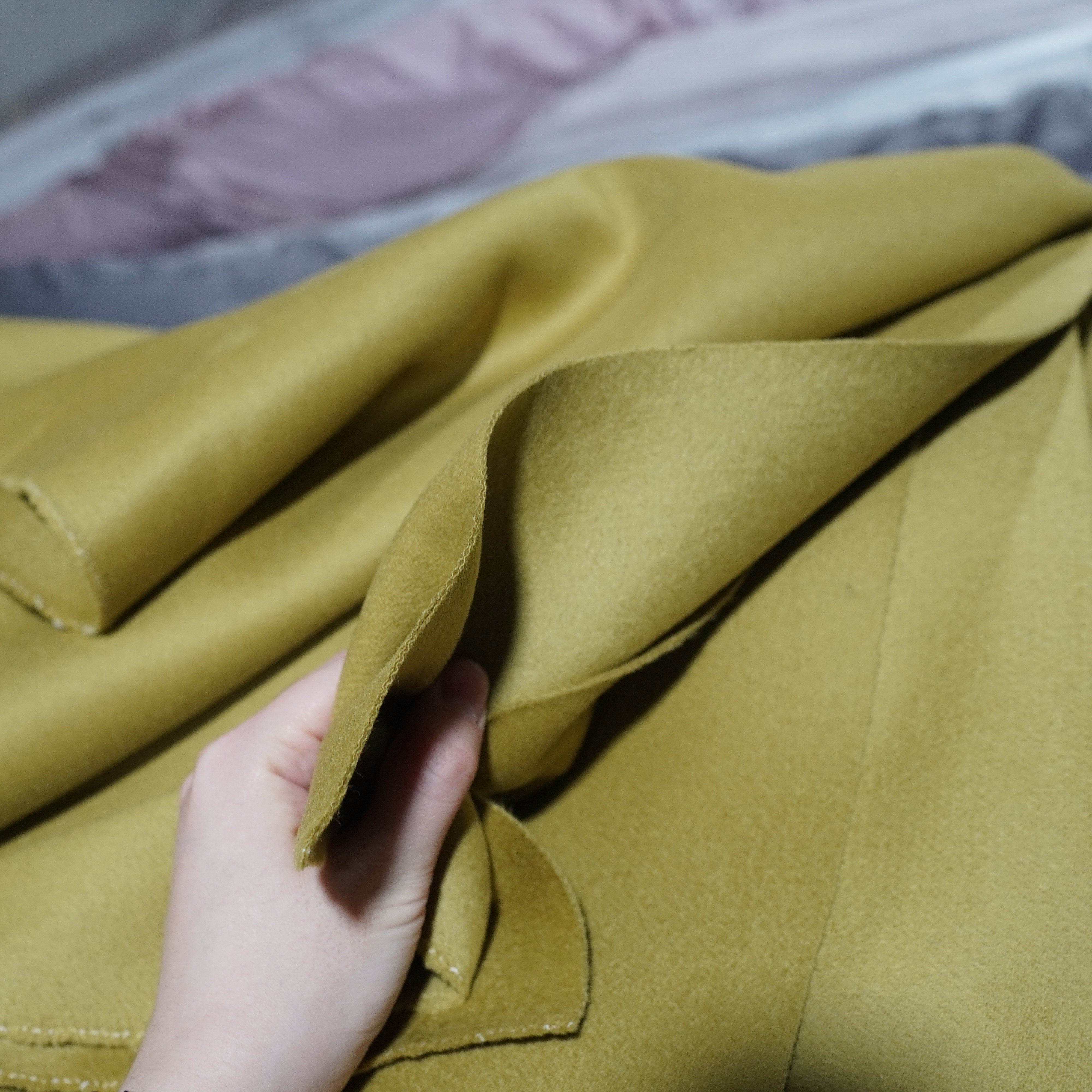 125号黄绿双面羊绒 色差锦纶硬结 850g/2m 10%羊绒80%羊毛10%锦纶,纺织面料/辅料/配套,毛呢布料,淘宝优惠券,粉丝福利购,淘宝优惠卷