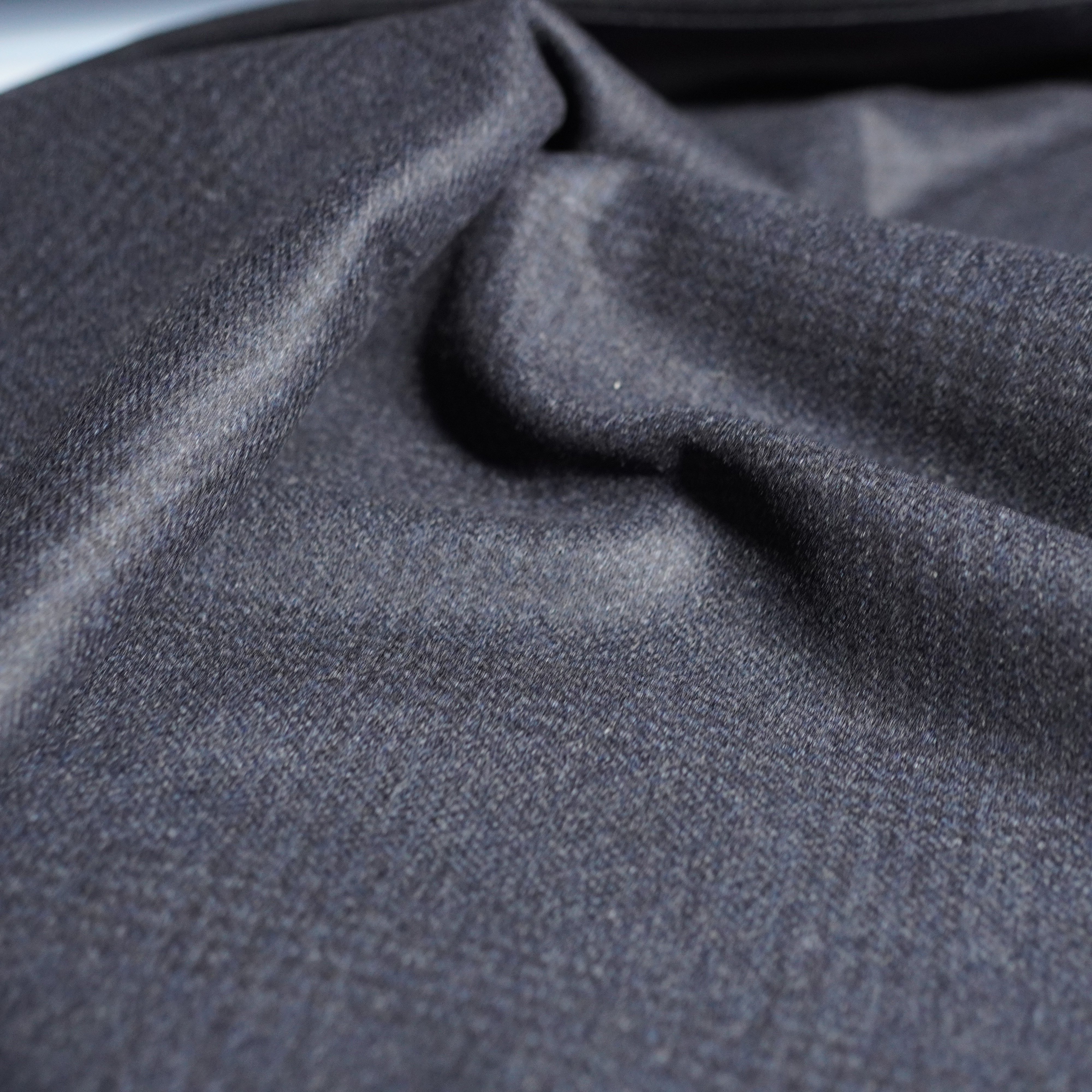 144号康家蓝色格子精纺羊绒