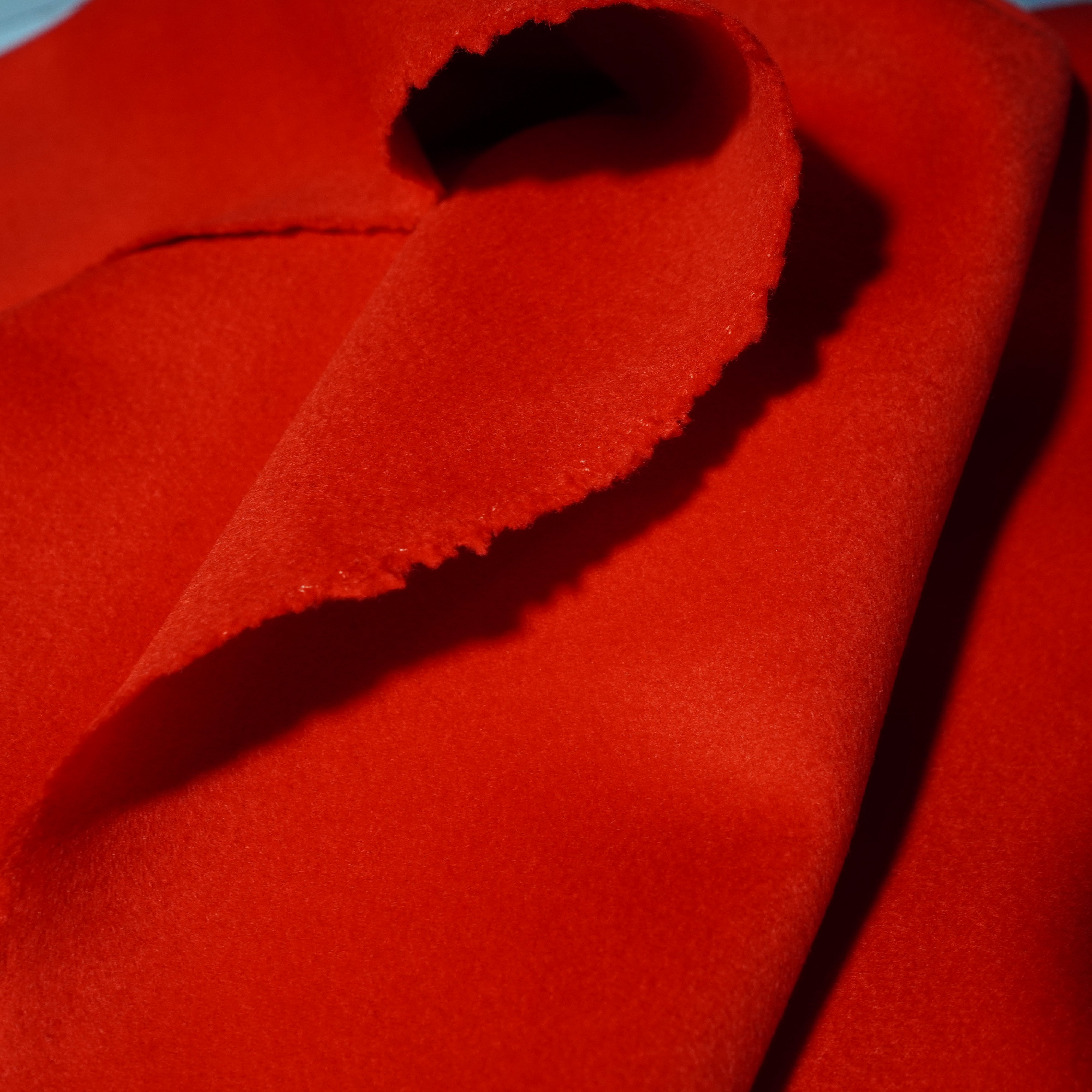 58号大红色双面羊绒布料