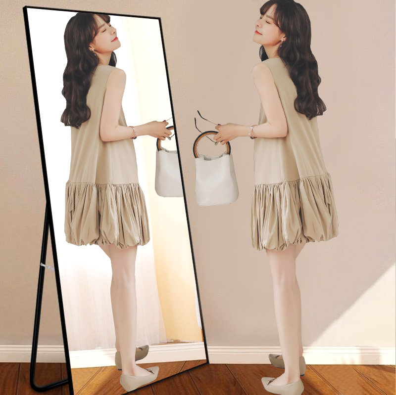 孕妇连衣裙夏季仙女超仙洋气孕妇装夏天裙子潮妈娃娃裙背心裙夏装