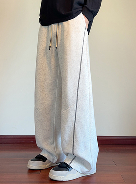 含棉量60% 华棉2025秋季潮流直筒大码美式百搭长裤 CK25795-特P35