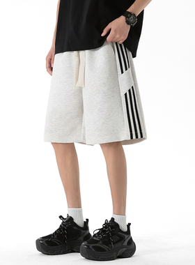 华棉 得物品质 2025百搭帅气潮流休闲短裤潮 A107-DK25602-特P35