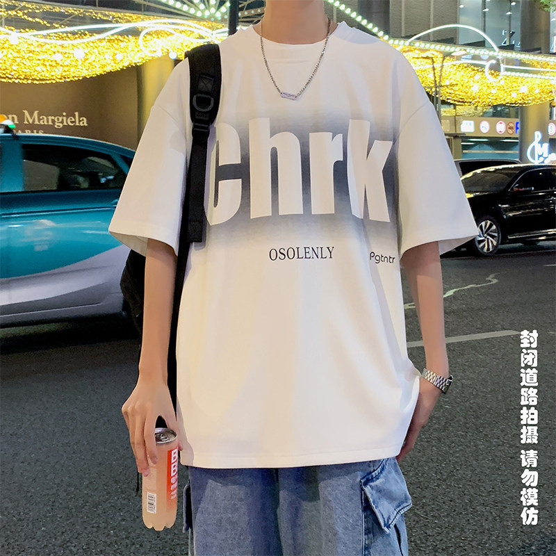 菠萝格短袖280克美式休闲宽松潮百搭男士T恤A107-TX2406-特P30,男装T恤,电商A107