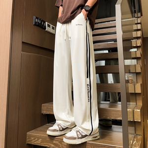 得物品质 2025 夏季潮流百搭垂顺冰丝长裤A107-CK2587-P38 控88图片