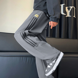 2024秋季新款【菠萝格】直筒大码美式条纹长裤CK98015-特P35，男装休闲裤，电商A107