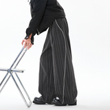 2026春季新品条纹复古风宽松阔腿拖地裤CK26108-特P48，男装休闲裤，电商A107