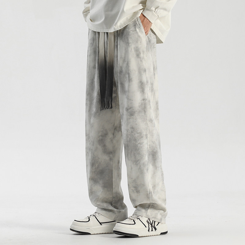 【脏脏布】秋季新款休闲裤男直筒裤宽松拖地裤CK5239-特P40控78,男装休闲裤,电商A107