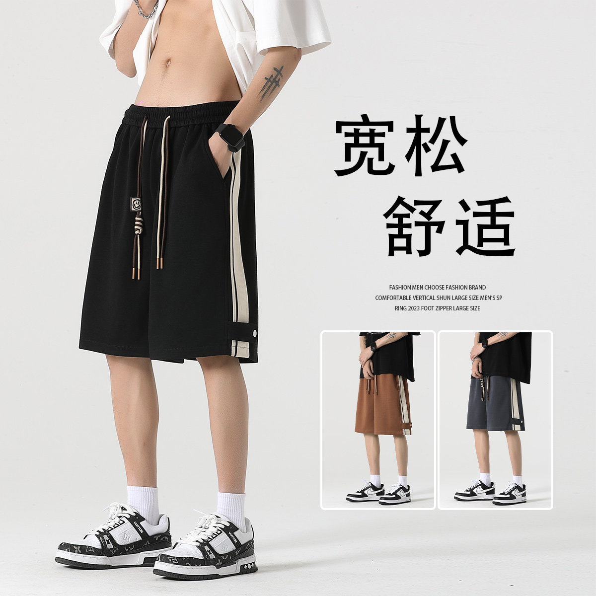 短裤 抖音品质 A107-K23816-特P35 华棉 成分：60%棉40%聚酯纤维图片