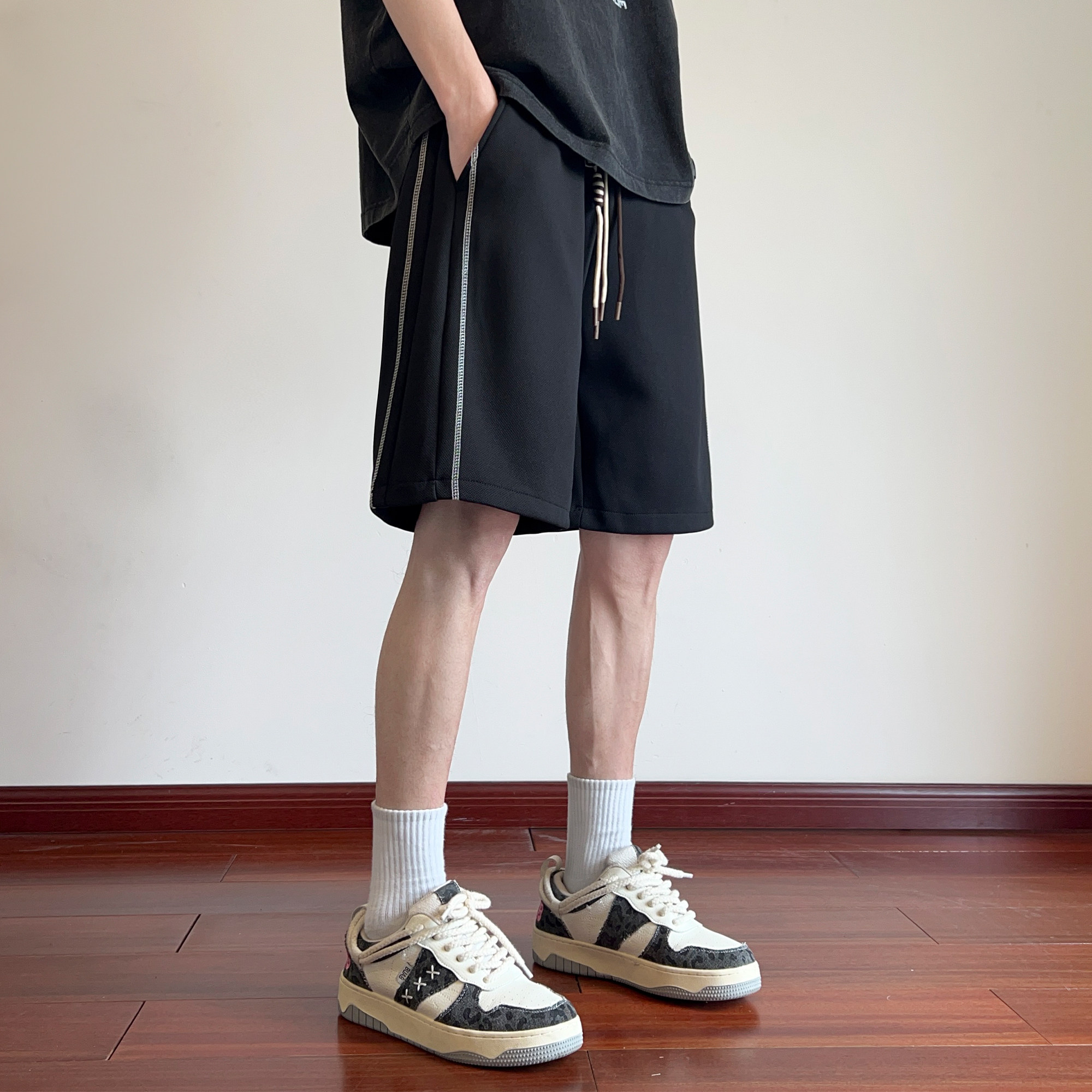 得物品质A107-DK6011-特P25夏季清凉百搭休闲短裤ins潮男痞帅,男装牛仔裤,电商A107