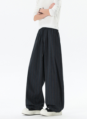 A107-CK261018-特P45 春季新款 老钱风百搭休闲裤子 无影墙