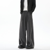 2026春季新品条纹复古风宽松阔腿拖地裤CK26108-特P48，男装休闲裤，电商A107