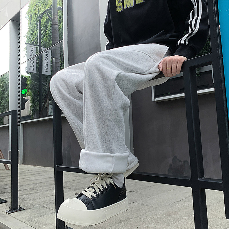含棉量60%现货5万件华棉加绒卫裤百搭长裤CK25799-特P24加绒29,男装休闲裤,电商A107