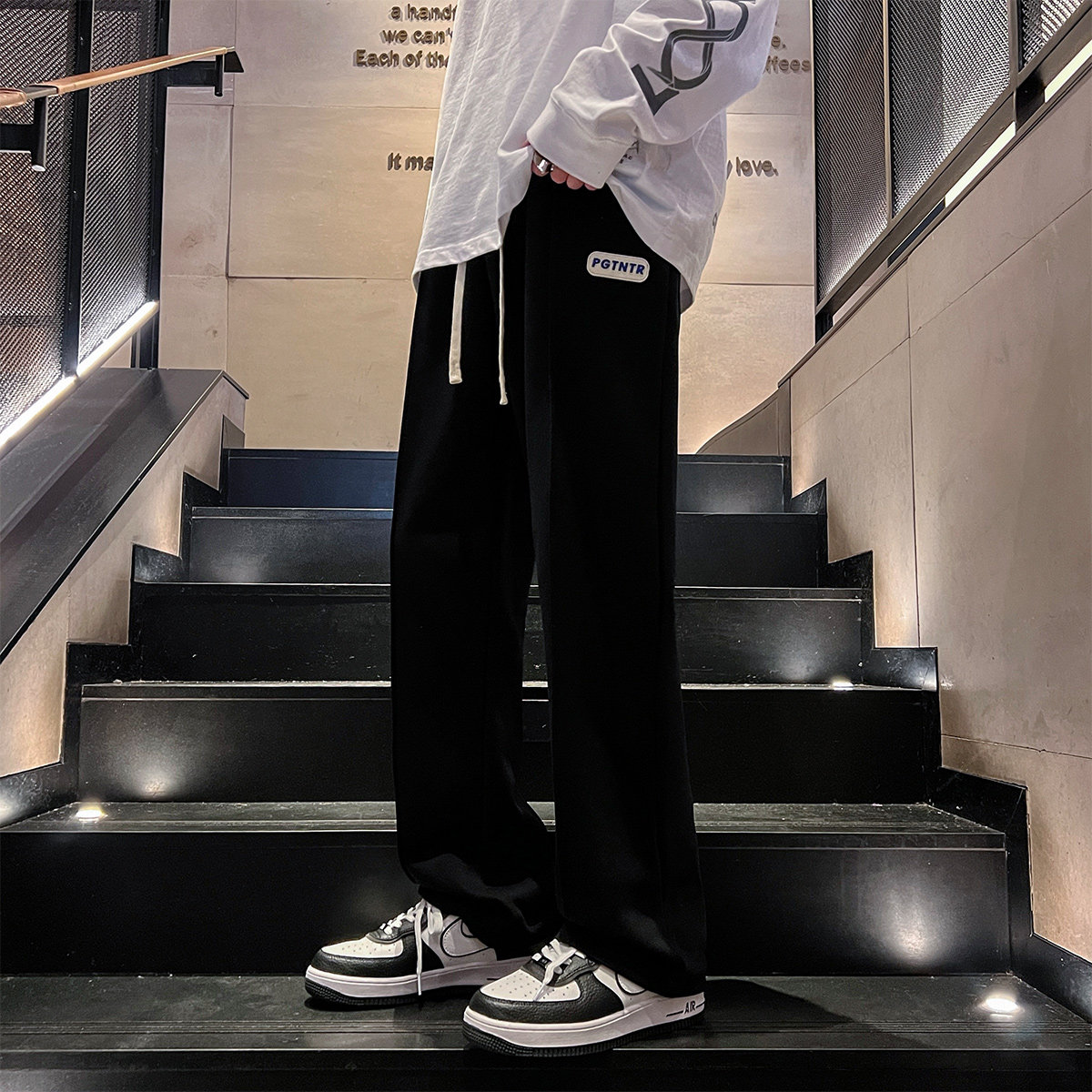 抖音直播品质A107-K2321-特P44百搭休闲卫裤男,男装休闲裤,电商A107