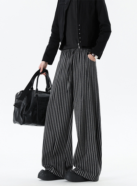 A107-CK261017-特P45 春季新款 老钱风百搭休闲裤子 无影墙