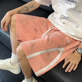 凉感透气休闲短裤男夏季宽松百搭扎染短裤A107-DK2592-特P30，男装牛仔裤，电商A107