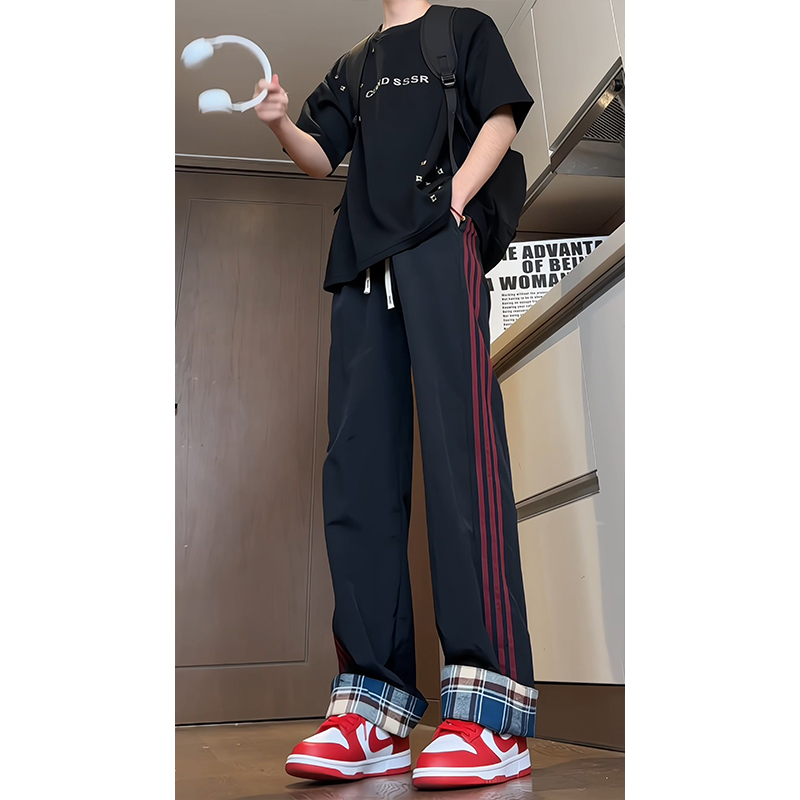 得物品质2025春季潮流百搭直筒ins美式休闲长裤CK2529-特P40，男装休闲裤，电商A107