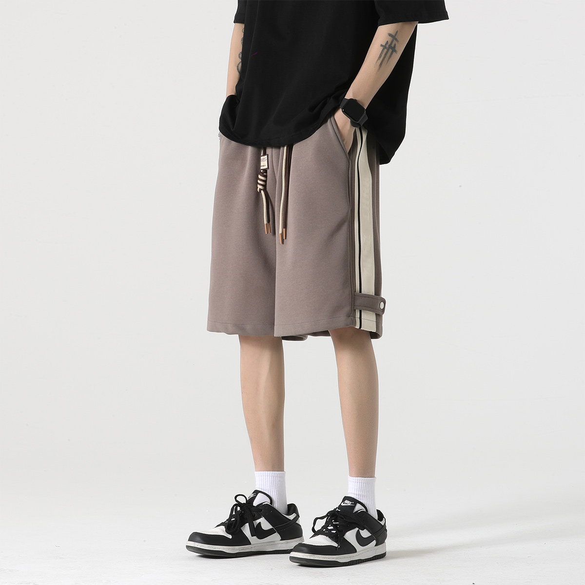 短裤 抖音品质 A107-K23816-特P35 华棉 成分：60%棉40%聚酯纤维图片