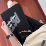 2024新款抖音直播品质A107-DK6012-特P30夏季清凉菠萝格短裤，男装牛仔裤，电商A107