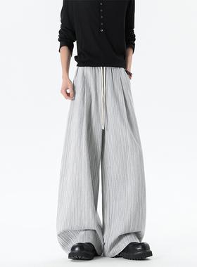 老钱风 条纹休闲百搭痞帅直筒长裤  无影墙 CK261012-特P65