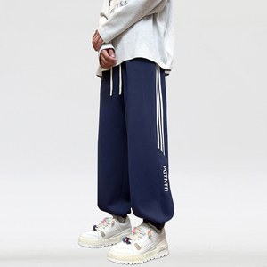菠萝格-A107-CK5233-特P39 控78 秋季裤子男潮流宽松束脚休闲卫裤图片