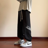 抖音品质2024冰丝质感宽松清凉休闲百搭长裤A107-CK9100-特P36，男装休闲裤，电商A107