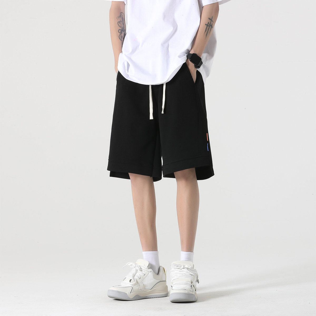 直播品质A107-K23811-特P36华棉成分：60%棉40%聚酯纤维短裤,男装牛仔裤,电商A107