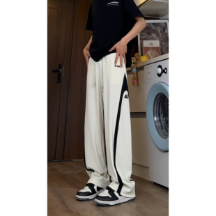 P38 得物品质2025夏季 CK2579 A107 控88 潮流百搭直筒垂顺冰丝长裤