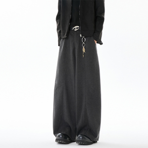 2026春季 韩式百搭休闲阔腿卫裤日系纯色长裤 CK261011-特P48，男装休闲裤，电商A107