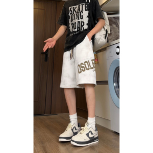 得物品质 2025凉感透气休闲夏季宽松扎染短裤 A107-DK2593-特P28图片