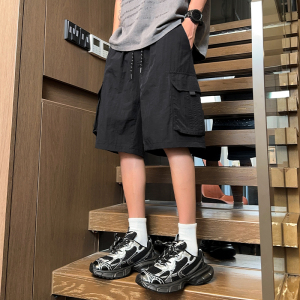 得物品质 冰感透气休闲男夏季宽松百搭短裤 A107-DK2512-特P30图片