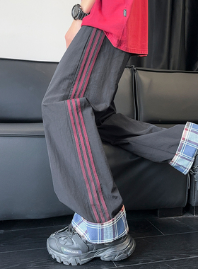 得物品质 春季潮流百搭直筒ins美式休闲长裤 CK2529-特P35